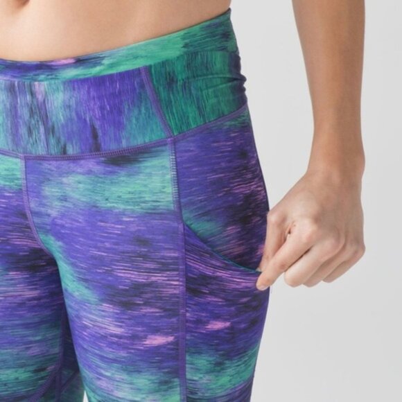 Lululemon Time to Shine Tight Rio Nights Multi size 12 - Picture 5 of 12